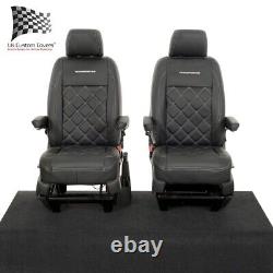 Vw Transporter T6/t6.1 Front Seat Covers Leatherette & Embroidery (2024 On) 961