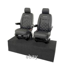 Vw Transporter T6/t6.1 Front Seat Covers Leatherette & Embroidery (2024 On) 961