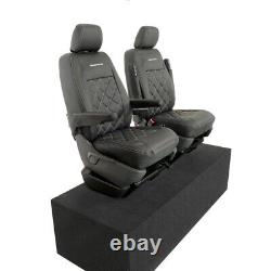 Vw Transporter T6/t6.1 Front Seat Covers Leatherette & Embroidery (2024 On) 961