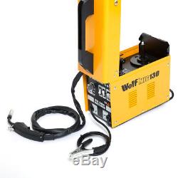 Wolf MIG 130 Portable Welder 230v DC No Gas Welding Gasless 120A 120 Amps