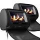 Xtrons 2 X 7 Car Headrest Digital Dvd Player Game Dual Monitor Screen Black Uk