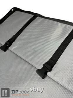 ZIPdoûr Insulated Zip Campervan Shower Door or Bulkhead Door Opening 1800x600 mm