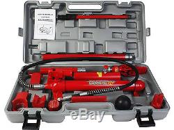 10 Tonnes Porta Power Hydraulique Jack Body Kit De Réparation De Voiture Auto Tool Tool Heavy Set