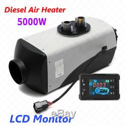 12v 5000w LCD Moniteur Air Diesel Fuel Heater Planar Pour Camions, Bateaux, Bus, Voiture