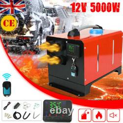12v 5kw Diesel Air Night Heater 4holes LCD Monitor Remote Trucks Boats Voiture À Domicile