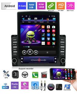 1+16 Go Android 9.1 4-core 9.7in Voiture Stereo Fm Mp5 Player Bluetooth Gps Sat Nav