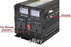 2000with4000w (peak) Power Inverter Dc12v-ac240v Avec Démarrage Doux, Affichage De La Tension