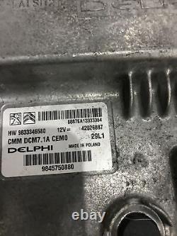 2022 Toyota Proace Ecu Dcm7.1a 9845750880 Delphi 42026887/9833346580