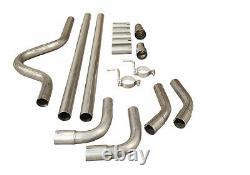 2.5 Performance Universal Exhaust Cat Back Full System Piping Pipe Kit