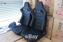 2 X Euro 2 Ultra Résistant À L'usure En Pvc. Style Red Recaro L'adr Approuvé