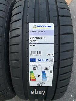 2x 225/40 Zr18 Michelin Pilot Sport 4, 92y XL Brand-new Dot 2021