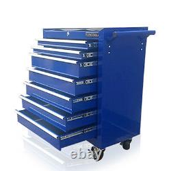 374 Us Pro Blue Tools Affordable Steel Chest Tool Box Roller Cabinet 7 Tiroirs