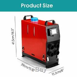 5000w 12v Air Diesel Chauffe 5kw 4 Trous Moniteur LCD Planes Camions Bateaux Bus Voitures