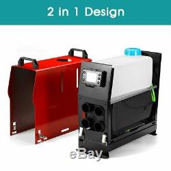 5000w 12v Air Diesel Chauffe 5kw 4 Trous Moniteur LCD Planes Camions Bateaux Bus Voitures