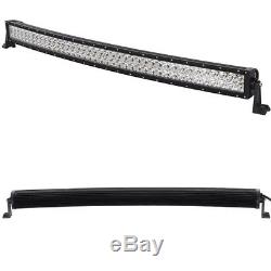 52 300w Incurvés Menés Par Cree De Tâche D'inondation De Guide Optique De Travail Conduits Hors Route 4wd Suv