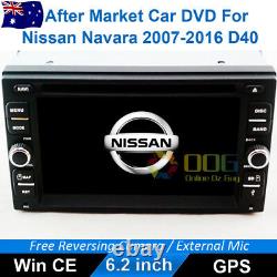6.2 Voiture DVD Gps De Navigation Chef Stéréo Pour Nissan Navara 2007-2015 D40