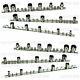 6 Piã ̈ces Ensemble De Rail De Socket Support De Rail De Stockage De Socket 1/2 3/8 1/4 Square Nouveau