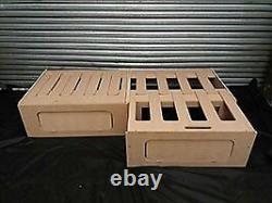 6ft 3in Sliding Camper Motorhome Narrow Boat Self Build Double Bed Seat Storage