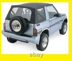 86-94 Sidekick/geo Tracker Soft Top Remplacement OEM en Denim Noir