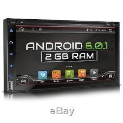 Android 6.0.1 4core 2gb Ram Autoradio DVD CD Gps Bluetooth Dab + Wifi Usb Sd 2din