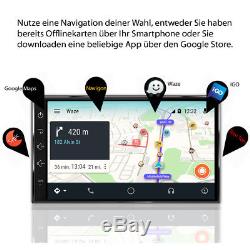 Android 8.0 Autoradio Avec Navigation Navi Bluetooth Usb Gps 2 Ports Din Mp3 Usb