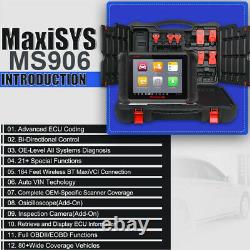 Autel Maxisys Ms906 Auto Diagnostic Tool Pro Code Reader Obd2 Scanner Ecu Codage