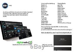 Autoradio Bluetooth Dab + Navigation Avec Bildschirm Navi CD 2 Din Usb Écran Tactile