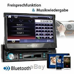 Autoradio DVD CD Bluetooth Écran Tactile À Écran Tactile 718cm Usb = 128 Go Mp3 Aux 1din