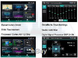 Autoradio Gps Dab + Navigation Avec Bluetooth Touchscreen Usb Sd Mp3 Doppel 2din