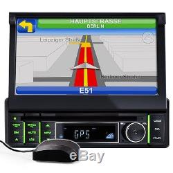 Autoradio Mit Gps Navi Navigation Bluetooth Écran Tactile DVD / CD Usb Sd Rds 1din