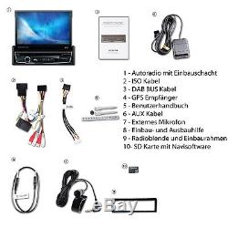 Autoradio Mit Navi Navigation Écran Tactile Bluetooth Dab + DVD Usb 1 Din Gps Mp3