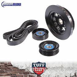 Ba Bf Fg Ford Falcon 6 4.0lt 20 % Powerbond Underdrive Balancer Ceinture Poulie Kit