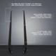 Barres Lat&eacute;rales De Protection En Acier Inoxydable Noir Brillant Pour Vw Transporter T5 T5.1 Lwb 03-15