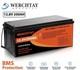 Batterie Au Lithium Lifepo4 12v 200ah &agrave; Basse Temp&eacute;rature Pour Loisirs, Batterie Pour Camping-car Avec Bms 200a Pour Solaire