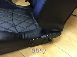 Bb6 Inclinable Bucket Sports Seats Noir / Diamant Stitch Alacantra Universal
