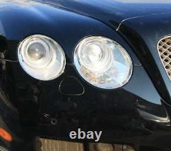 Bentley Continental GT et GTC 2003 à 2010 Garnitures de phares chromées