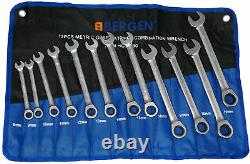 Bergen Ratchet Spanners 12pc Combination Ratchet Wrench/spanner Tool Set 8m-19mm