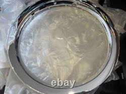 Bordures de roues en chrome extérieur Levc Txe (ensemble de 4)