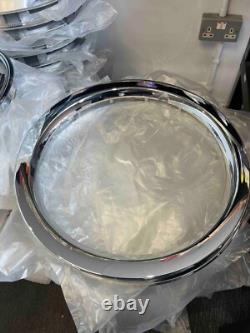 Bordures de roues en chrome extérieur Levc Txe (ensemble de 4)