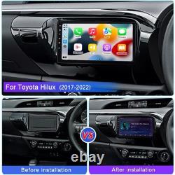 Carplay pour Toyota Hilux 2015-2023 Radio stéréo WIFI GPS Navigation par satellite 64 Go