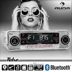 Classic Oldtimer Youngtimer Retro Radio Autoradio Usb Sd Lecteur Mp3 Mp3 Bluetooth