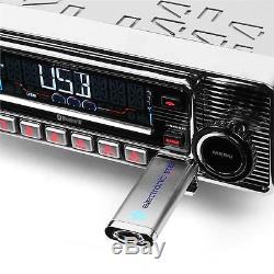 Classic Oldtimer Youngtimer Retro Radio Autoradio Usb Sd Lecteur Mp3 Mp3 Bluetooth