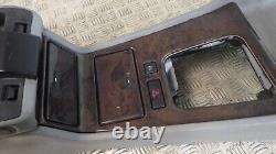 Console centrale BMW E38 avec finition en bois gris Série 7 Sport