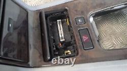 Console centrale BMW E38 avec finition en bois gris Série 7 Sport