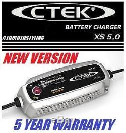 Ctek Multi Mxs 5.0 12v Smart Batterie Entièrement Automatique Chargeur Uk Plug