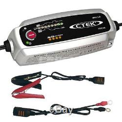 Ctek Multi Mxs 5.0 12v Smart Batterie Entièrement Automatique Chargeur Uk Plug