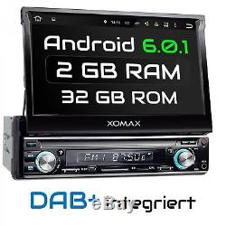 Dab + Autoradio Mit Android 6.0.1 Navigation Dab Radio Wifi Usb Sd Bluetooth 1din