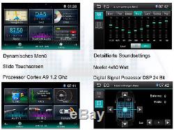 Dab + Autoradio Mit Navigation Navi Bildschirm Écran Tactile CD Usb 2din Bluetooth