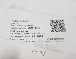 Décalcomanie de capot anti-reflet en noir mat pour Land Rover Defender L663 Genuine VPLEP0544