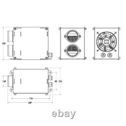 Demon Tweeks Chauffage de cabine électrique canalisé 12V 600w pour voiture de course / rallye